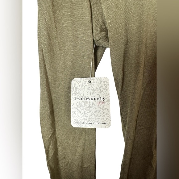 Free People Intimately Willow Long Sleeve Mock Neck Top XS - Picture 4 of 7